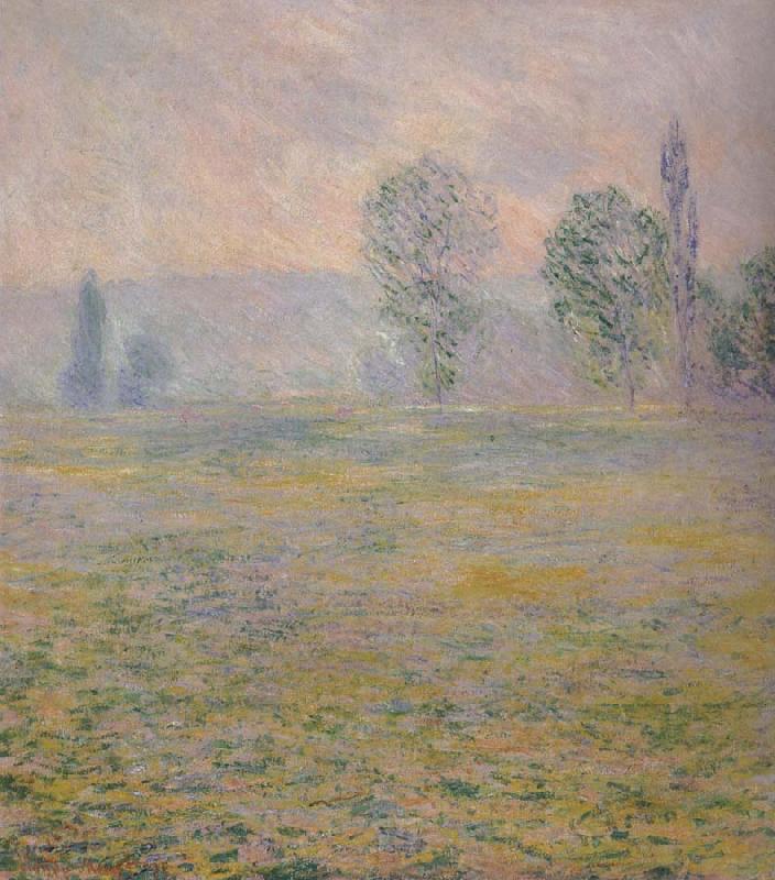 Claude Monet Meadow at Giverny Norge oil painting art